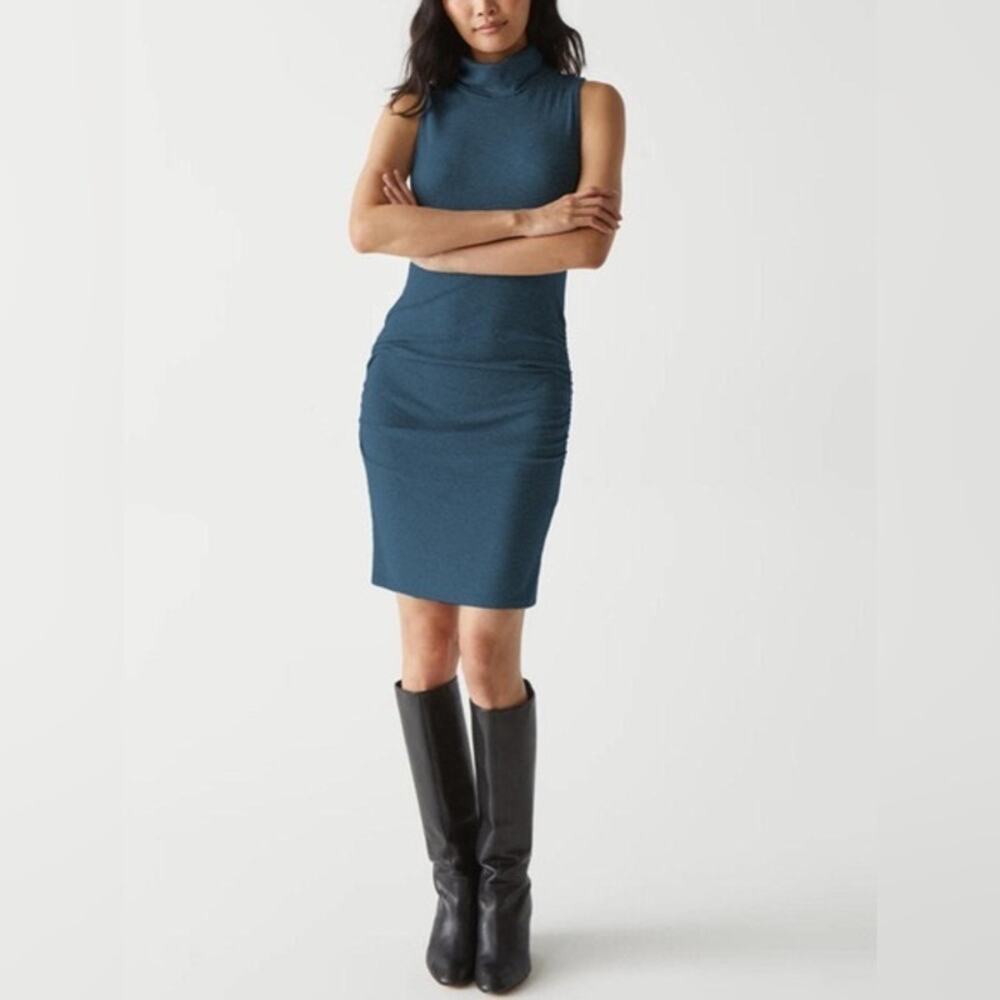 NWT Michael Stars Macy Ultra Rib Knit Dress Pebble - Size: Large